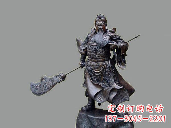 泰州关羽关二爷铜雕