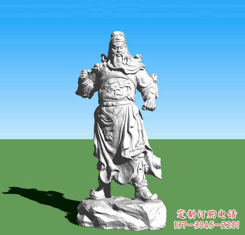 泰州关云长关羽雕塑,让关羽永驻古代