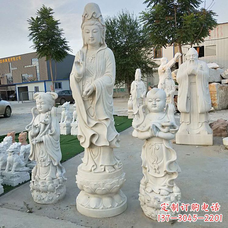 泰州永恒的祝福——观音菩萨送子佛像石雕