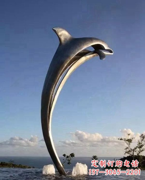 泰州精致雕刻,细腻传递—中领雕塑海豚雕塑