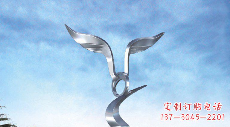泰州中领雕塑出品:不锈钢海鸥雕塑