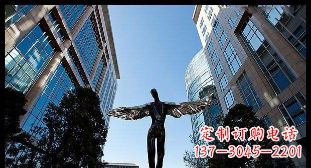 泰州精美不锈钢抽象天使雕塑