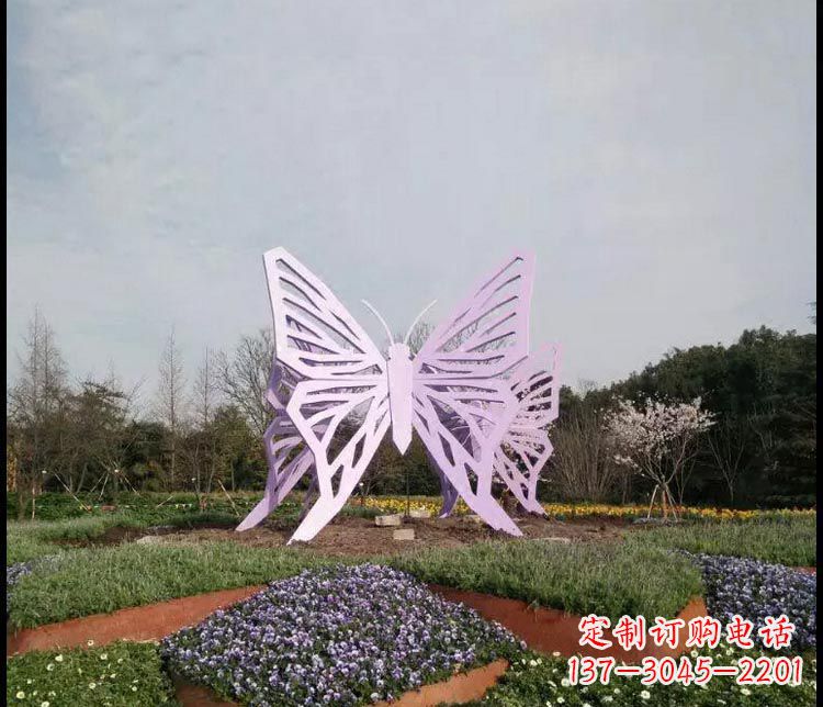 泰州中领雕塑厂家精美不锈钢蝴蝶雕塑