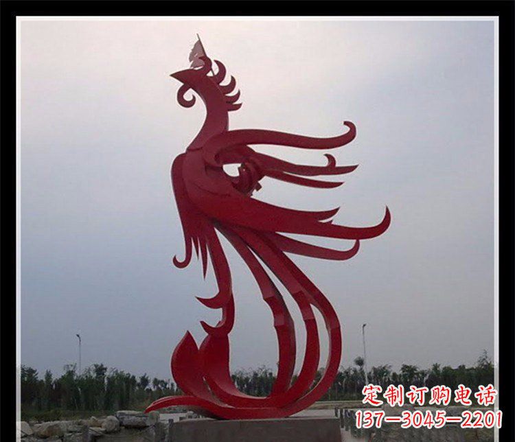 泰州精美不锈钢凤凰雕塑