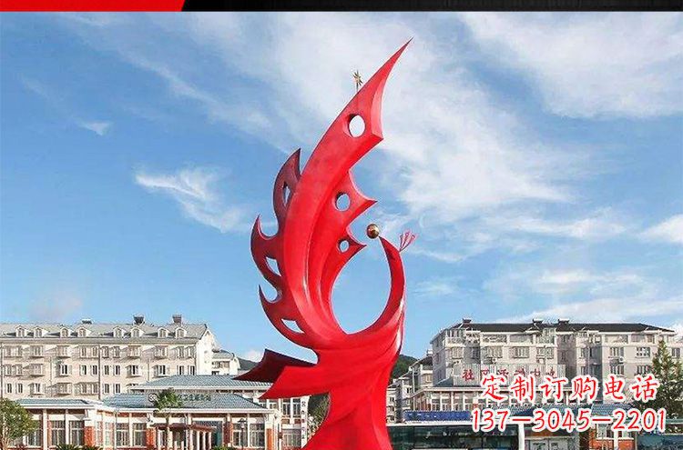 泰州高雅大气的不锈钢凤凰雕塑