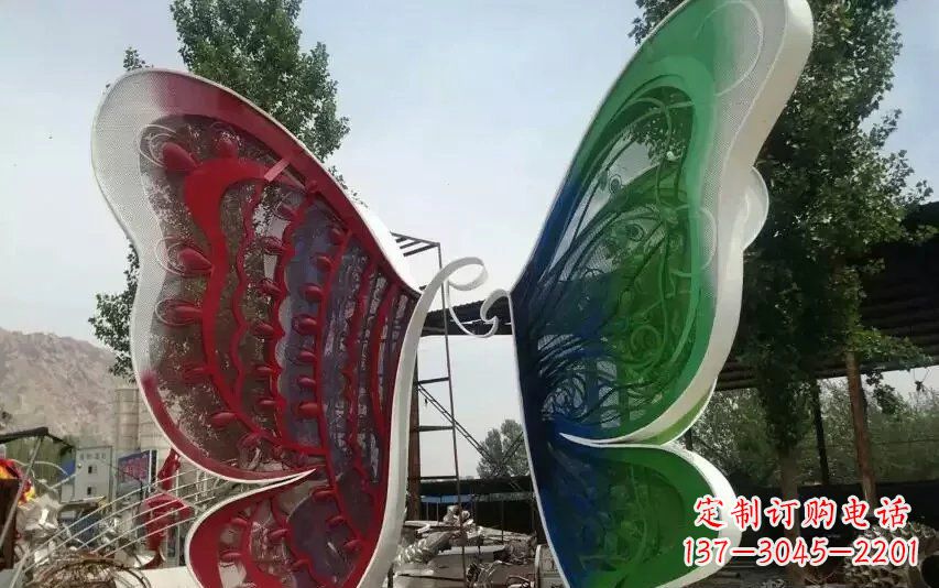 泰州精美不锈钢蝴蝶雕塑