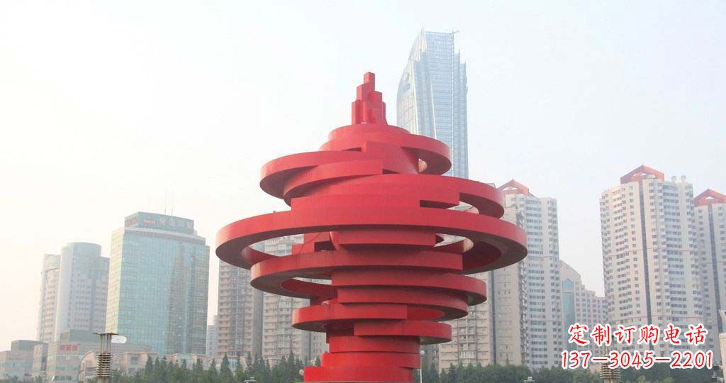 泰州广场不锈钢火炬雕塑