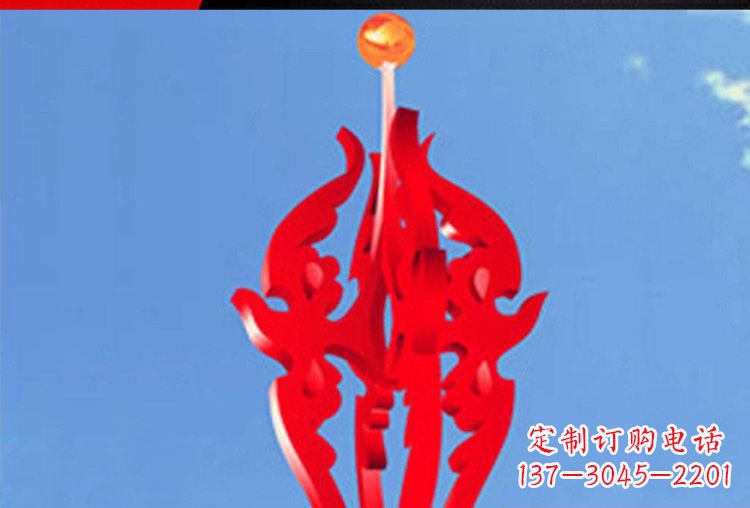 泰州中领雕塑:唯美飘拂的不锈钢火苗雕塑