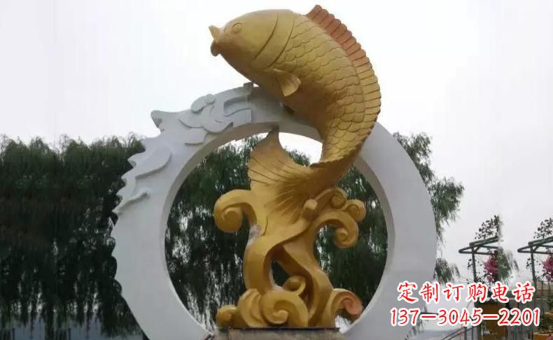 泰州令人惊叹的不锈钢金龙鱼雕塑