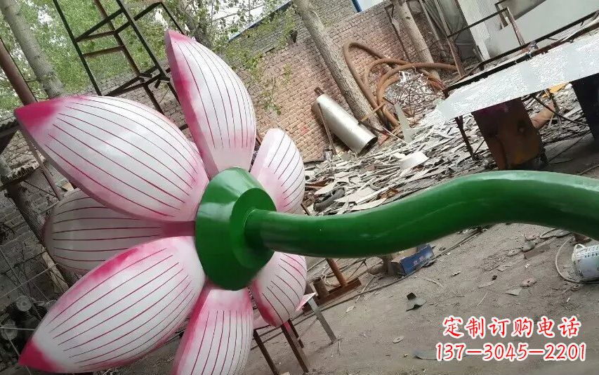 泰州中领雕塑-精致无比的不锈钢莲花雕塑