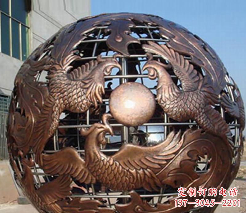 泰州中领雕塑定制经典龙凤雕塑;