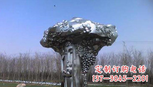 泰州中领雕塑|不锈钢葡萄抽象雕塑