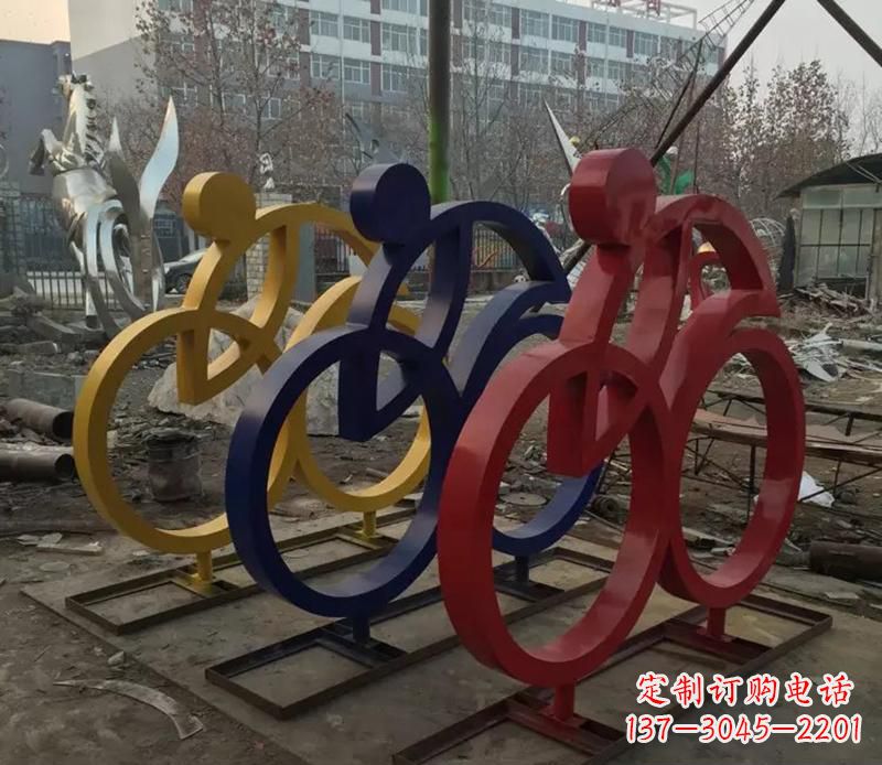 泰州中领雕塑推出的自行车雕塑是一件别具一格的…