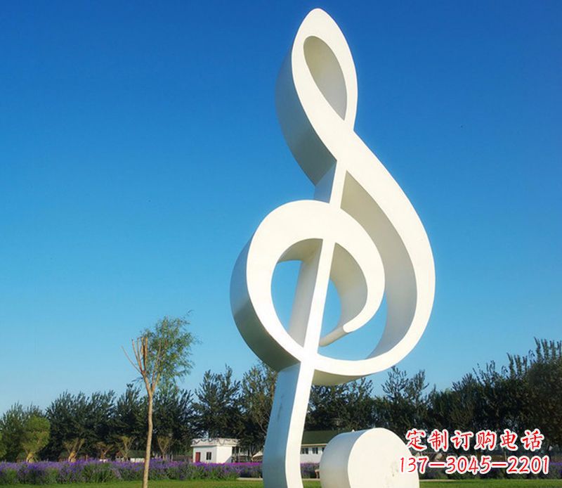 泰州不锈钢音符雕塑,把音乐之美立起来