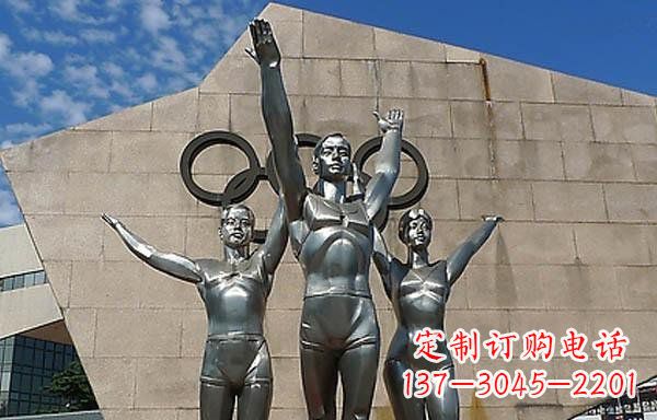 泰州中领雕塑|不锈钢运动员雕塑