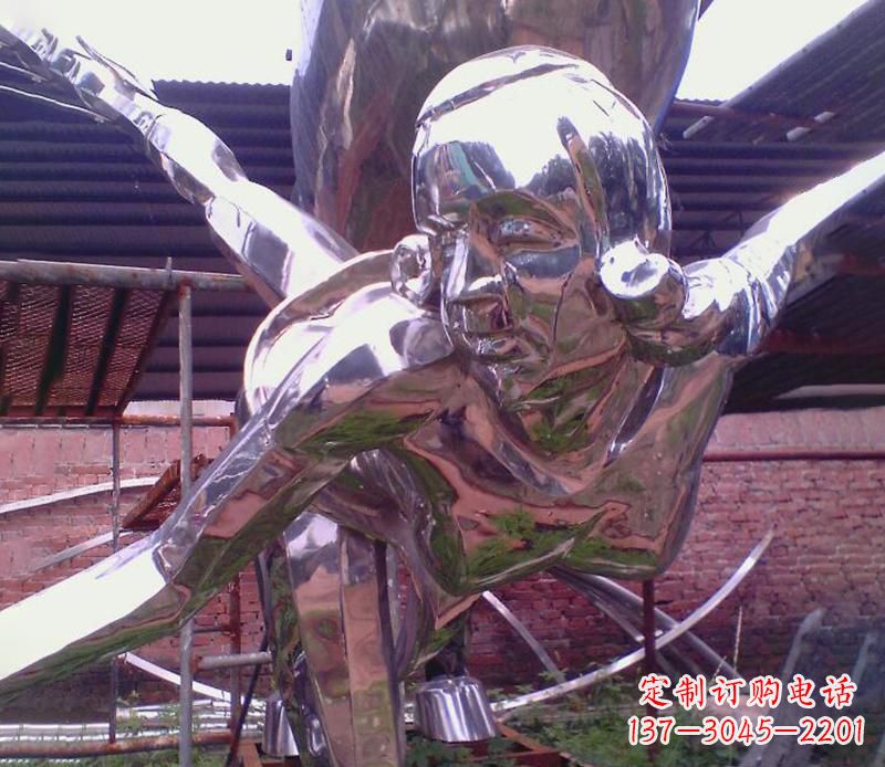 泰州彰显经典风采的不锈钢运动员雕塑