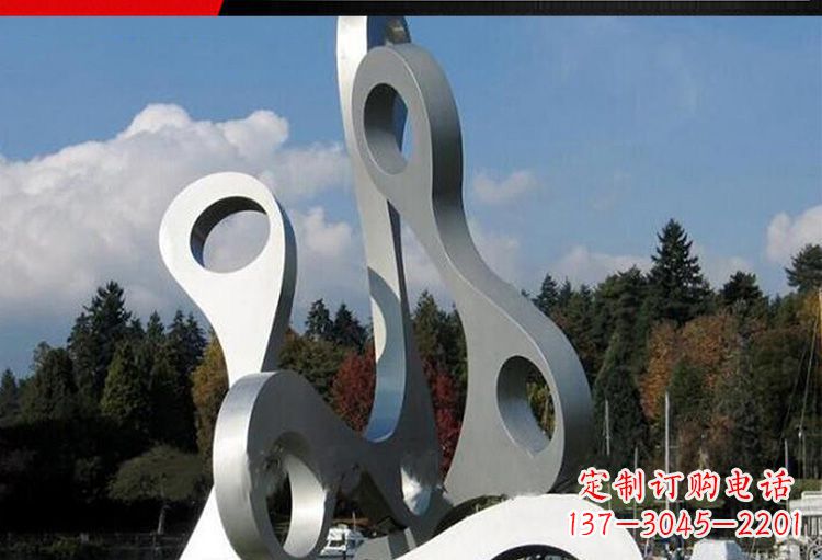 泰州广场不锈钢字母景观雕塑