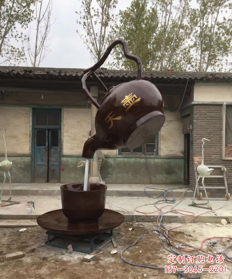 泰州茶壶精美铜雕,为您打造经典景观雕塑