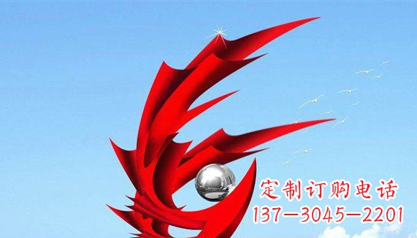 泰州传统凤凰不锈钢雕塑,带来中国传统文化的神秘气息