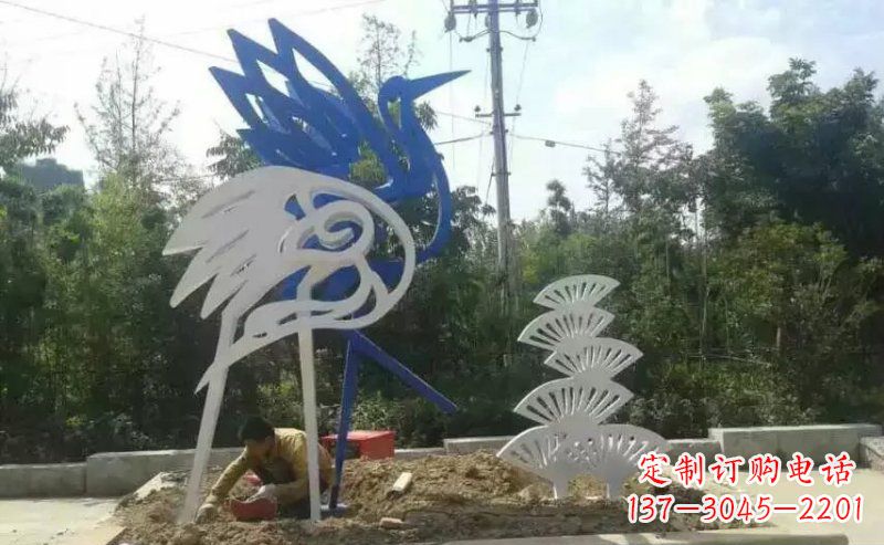 泰州广场抽象天鹅动物不锈钢雕塑