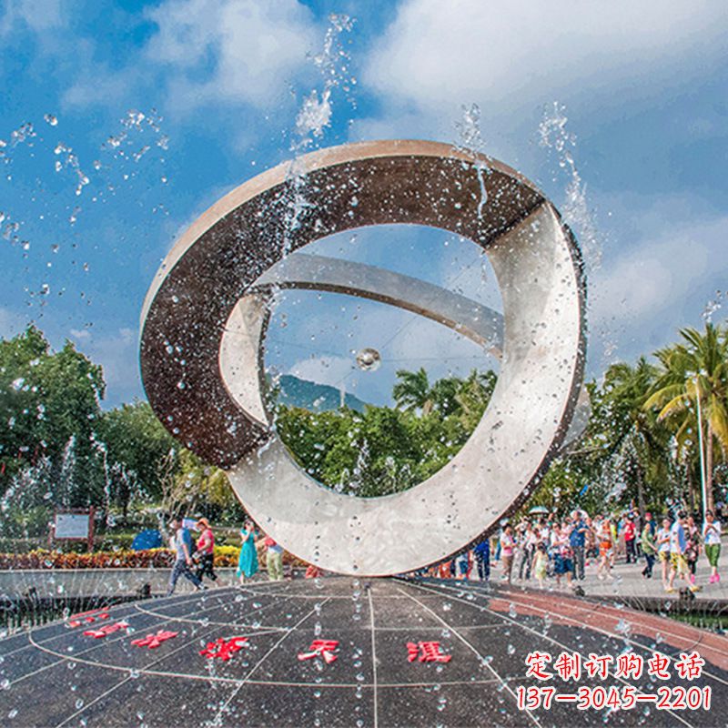 泰州趣味非凡,体现尊贵,不锈钢喷泉雕塑