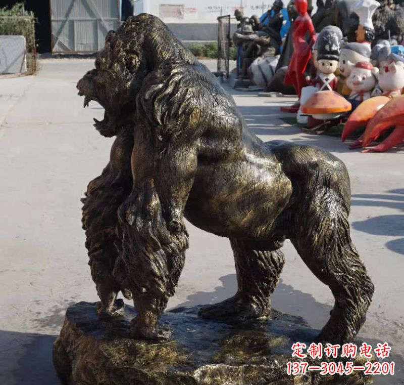 泰州高贵大气的猩猩铜雕