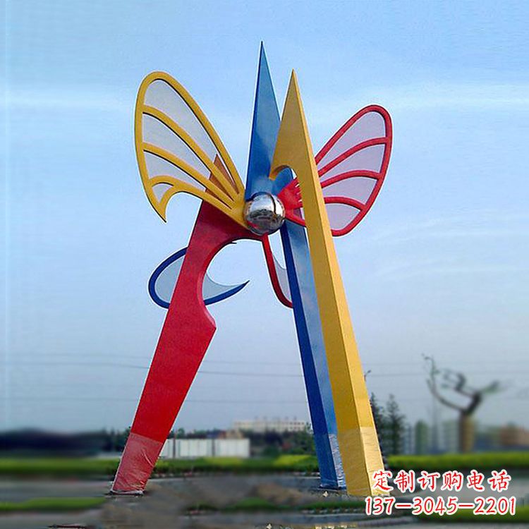 泰州中领雕塑带您欣赏大型抽象蝴蝶雕塑