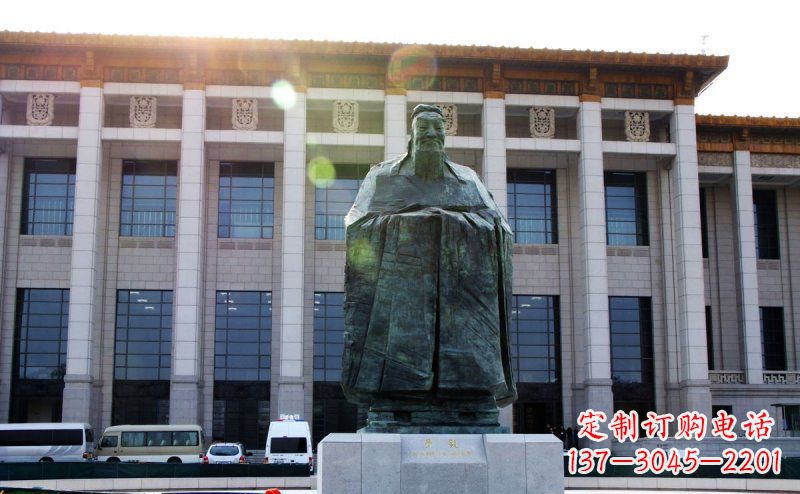 泰州传承中国传统文化的孔子雕塑