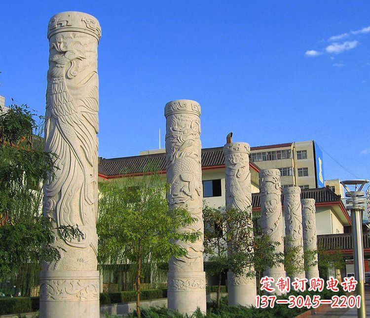 泰州中领雕塑:凤凰石雕精美雕塑