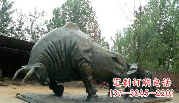 泰州铜雕牛雕塑-领雕塑定制