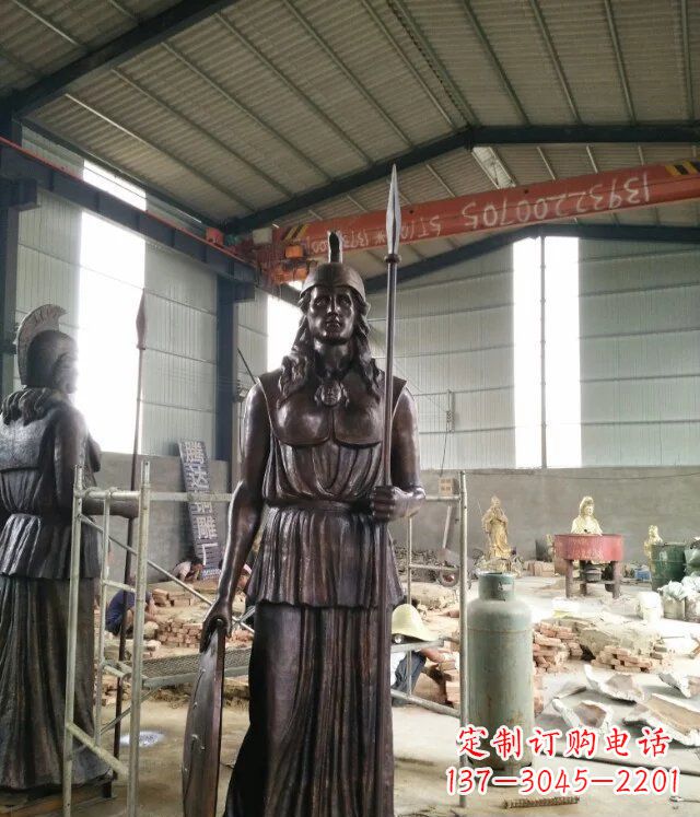 泰州广场古罗马人物铜雕
