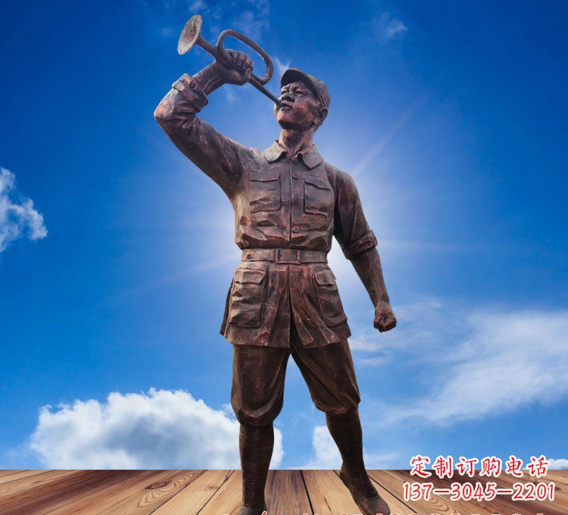 泰州领雕塑:具有历史意义的红军铜雕