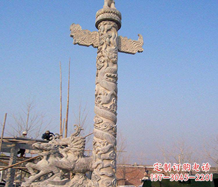 泰州广场华表景观石雕