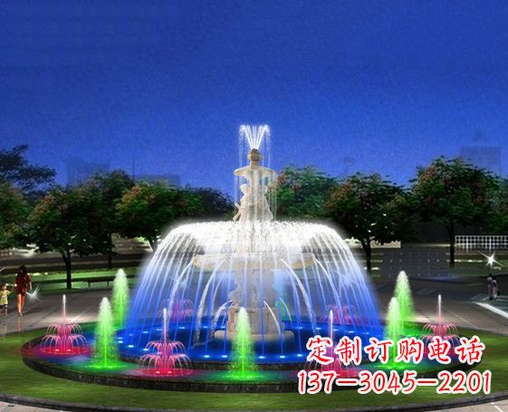 泰州广场景观大型喷泉石雕 (2)