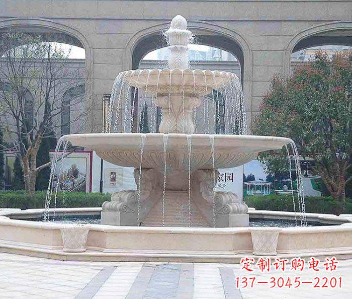 泰州广场景观大型喷泉石雕