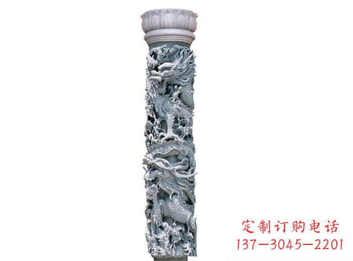 泰州中国风龙柱石雕:传承传统文化