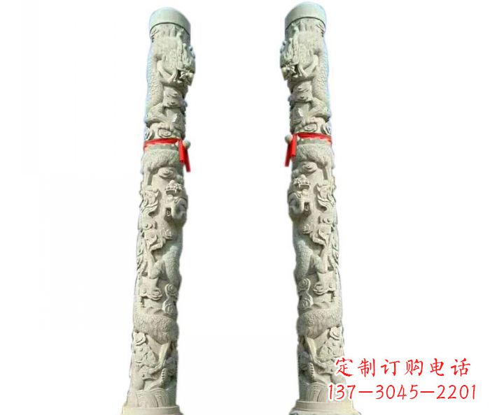 泰州时尚的盘龙柱石雕,给你不一样的空间
