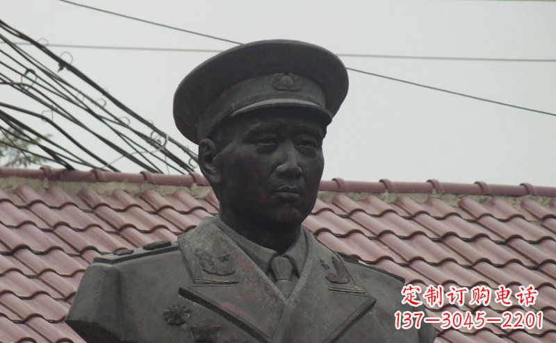 泰州广场开国元帅伟人铜雕