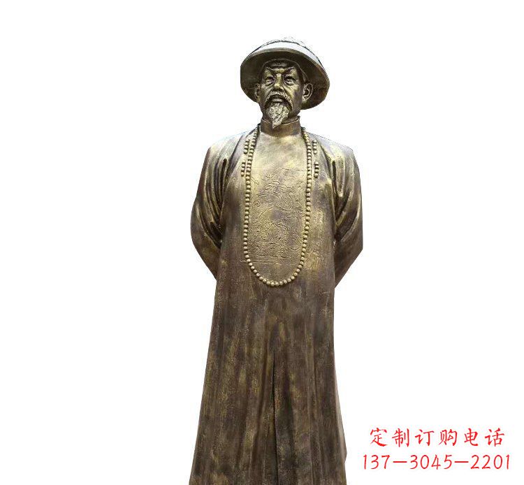 泰州纪念林则徐的铜雕精品