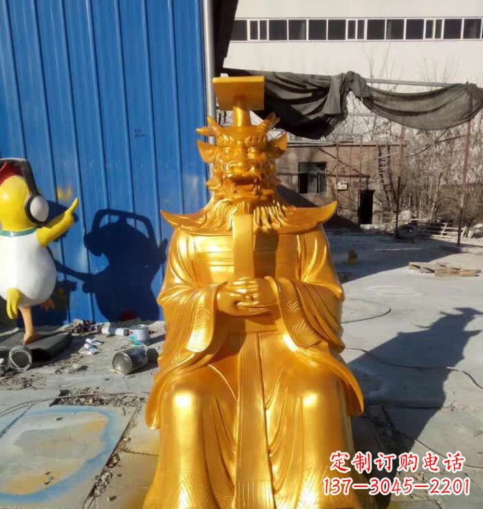 泰州中领雕塑:精美龙王铜雕