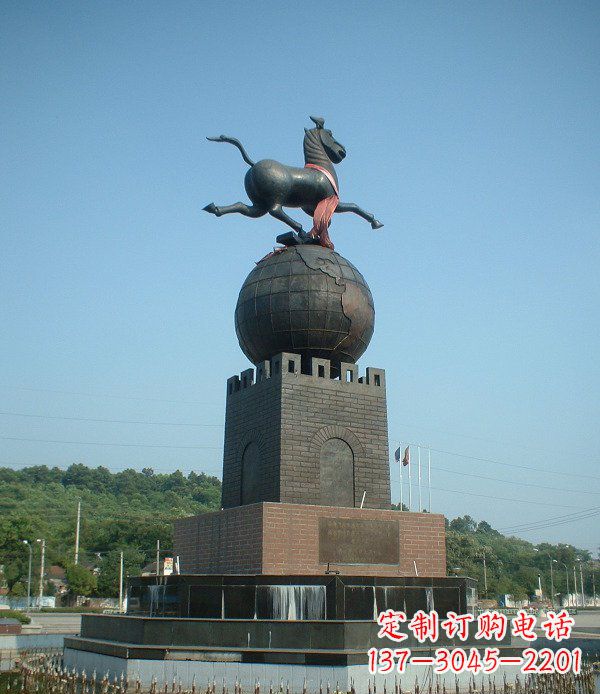 泰州地球城市景观铜雕,永恒传承着历史记忆