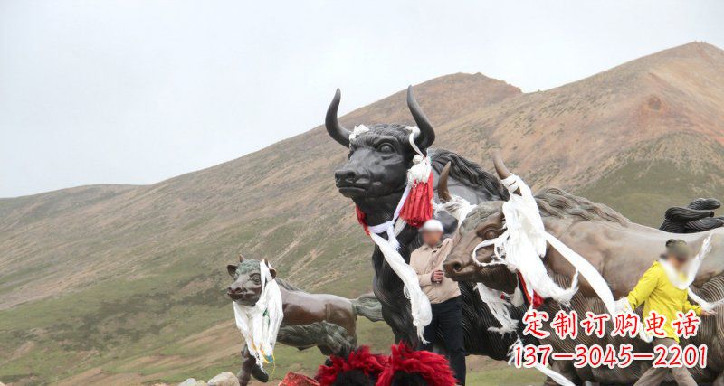 泰州完美纪念:牦牛景观铜雕