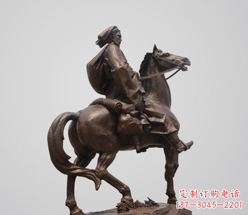 泰州典雅欧式骑马人雕塑