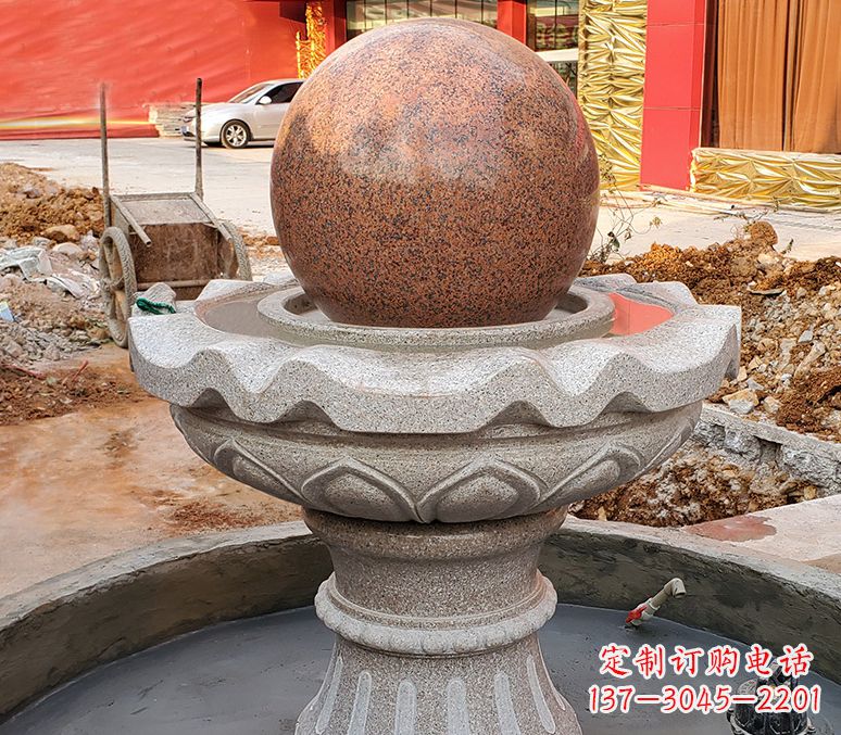 泰州精美喷泉石雕塑,点缀室外美感