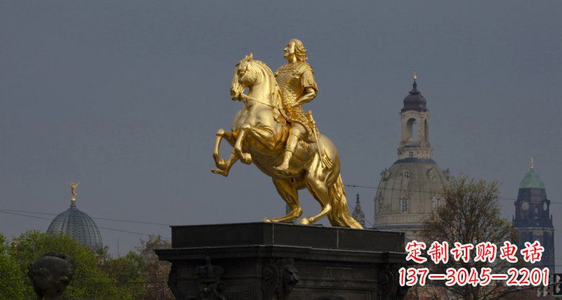泰州西方风格铜骑马雕塑