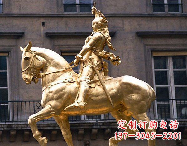 泰州中领雕塑:高端骑马凯撒雕塑