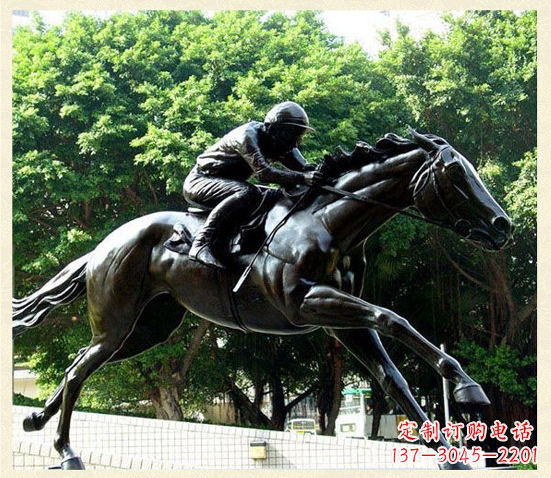 泰州精致骑马铜雕,把自然艺术带入生活