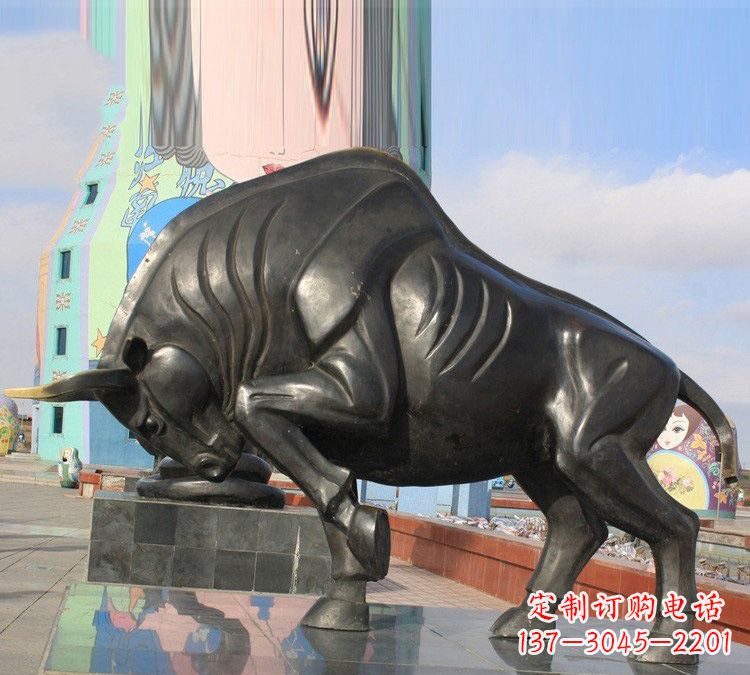泰州十二生肖牛铜雕,传承千年传统