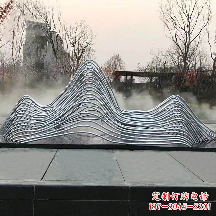泰州专业定制不锈钢假山雕塑
