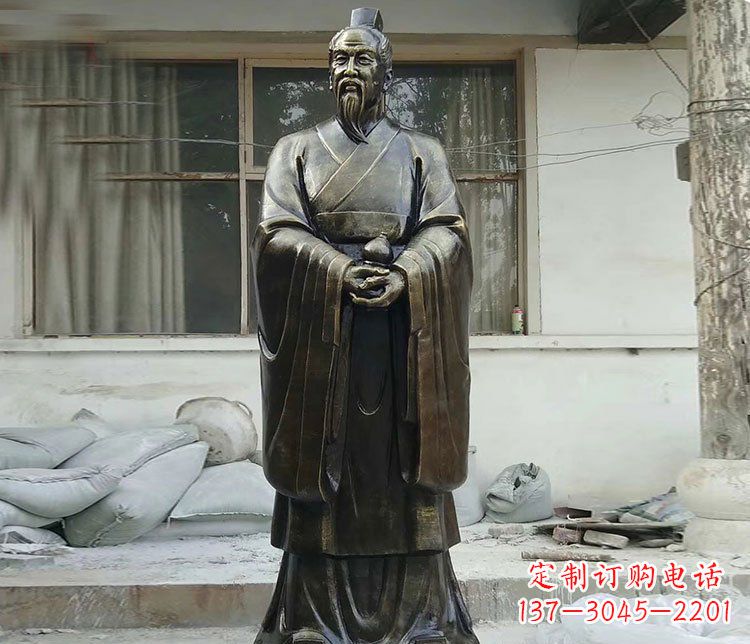 泰州扁鹊人物铜雕塑,高雅栩栩如生